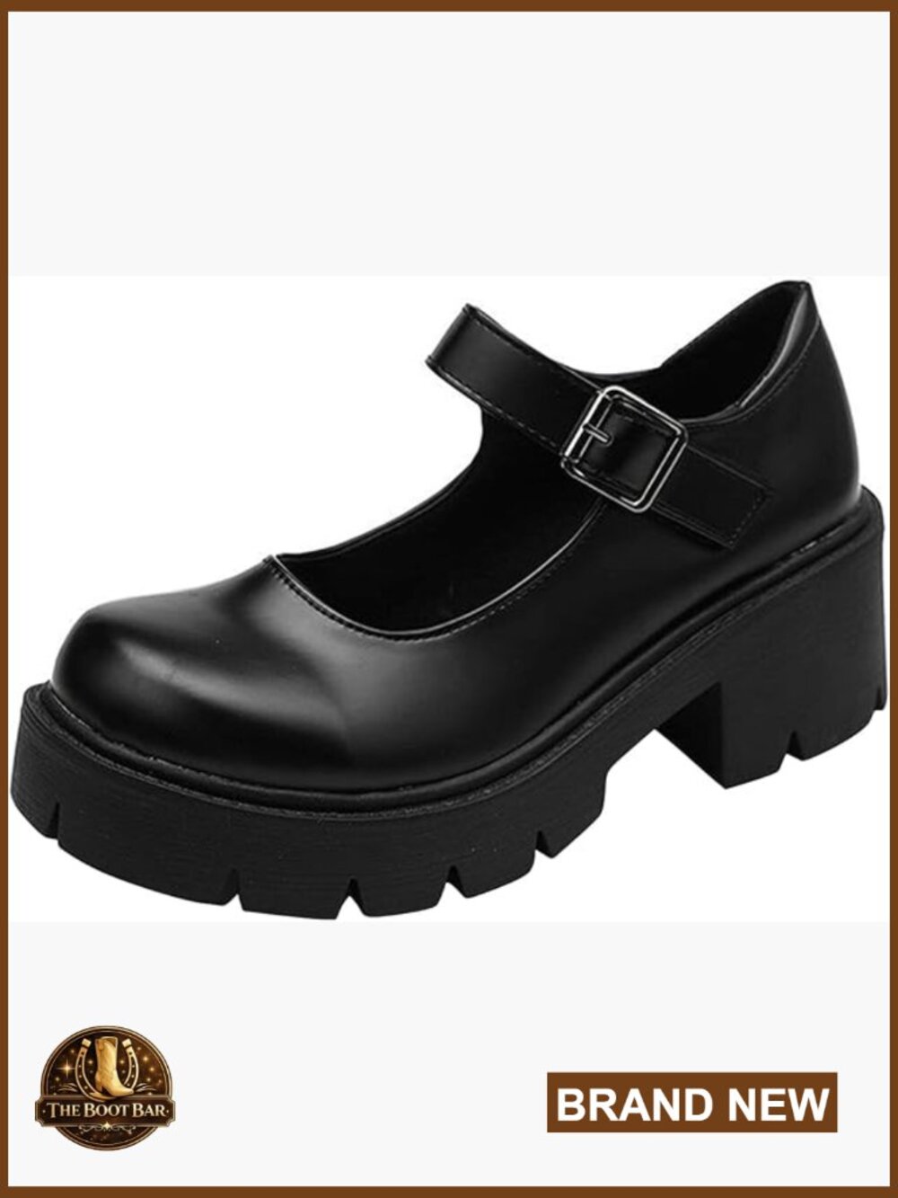 Platform Mary Janes Chunky Heel Ankle Strap Uniform Dress Shoes Gothic Lolita